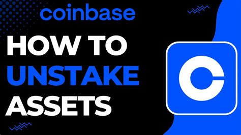 how to unstake on coinbase.
